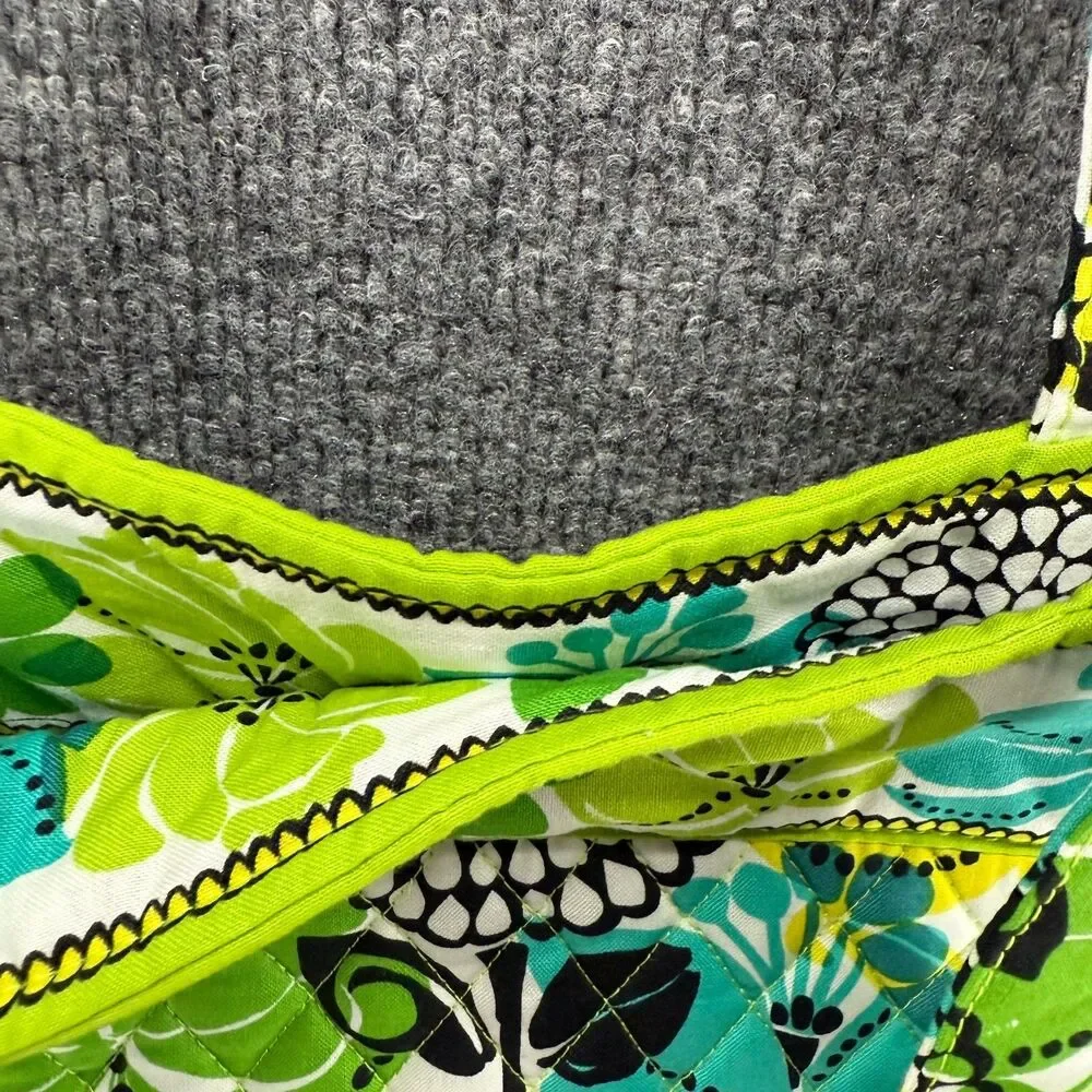 Vera Bradley Tote Bag‎ East West Limes Up Floral Quilted Boho Hippie Bag